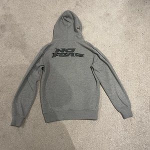 No Fear Mens hoodie size s sports grey hooded jumper sweater sweatshirt